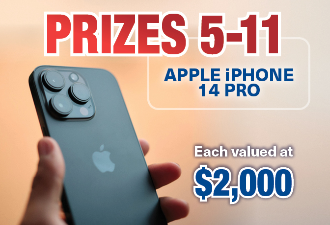 Coastguard's Winter Lottery 111 - Apple Iphone 14 PRO