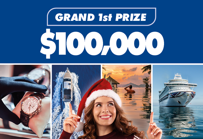 Cash for Christmas Lottery 118... Prize 1 $100,000 Cash