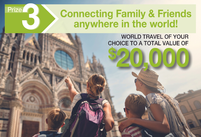 Prize 3 Winter Lottery 105 - Connecting with Family & Friends anywhere in the world!