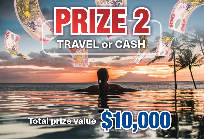 $10,000 in Travel or Cash