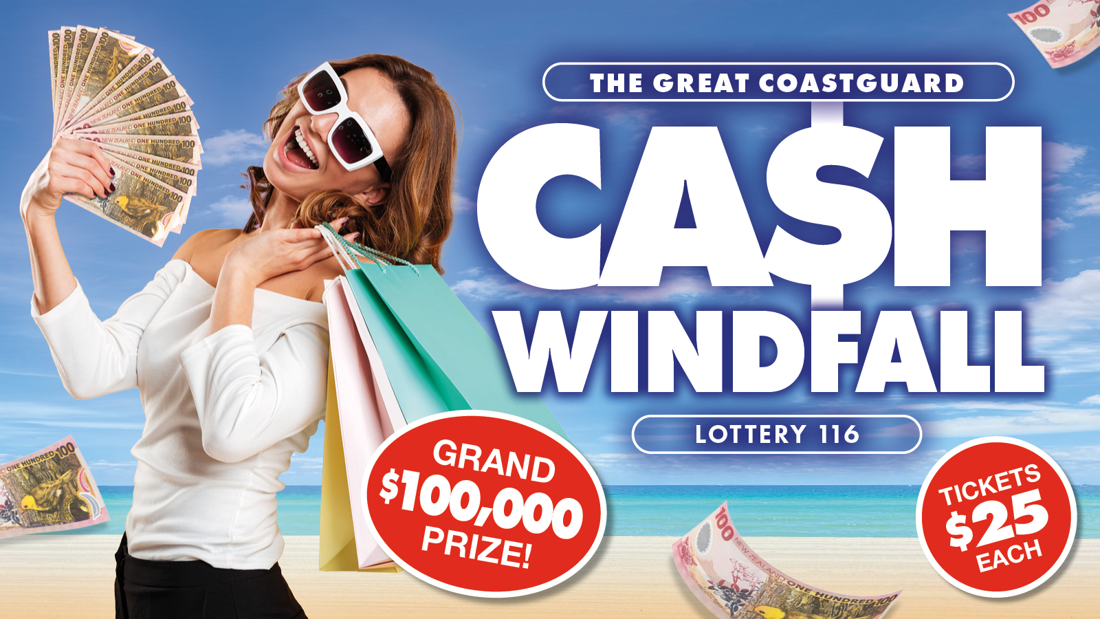 Coastguard's 100,000 Cash Windfall 116 win big prizes in our latest